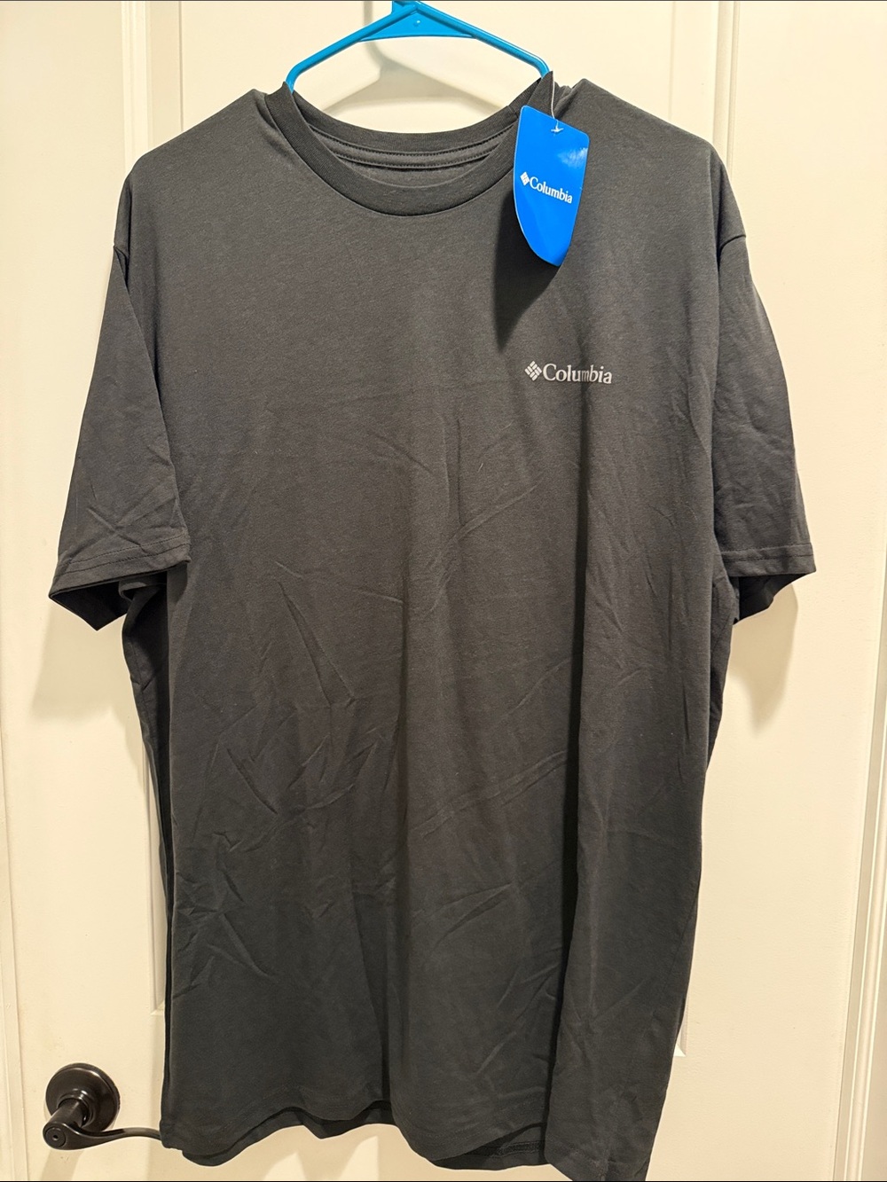 Columbia Men's Short-Sleeve Logo Tee — Charcoal